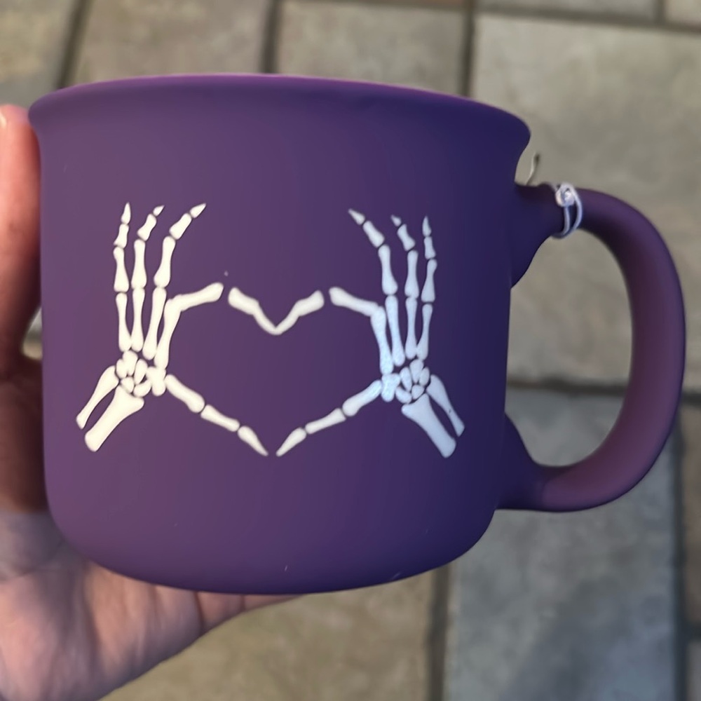 Skeleton Hands Heart Mug